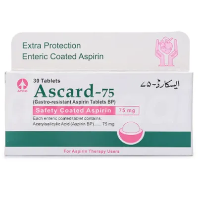 ASCARD-75MG TABLET from Al Mustafa Pharmacy - Sellvixa Cloud