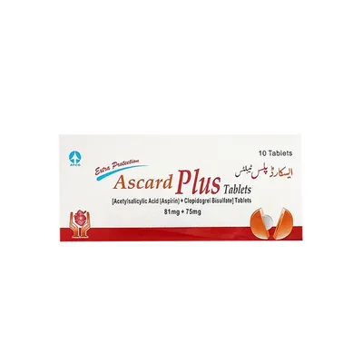 ASCARD PLUS +75MG TABLET from Al Mustafa Mini Mart & Pharmacy - Sellvixa Cloud