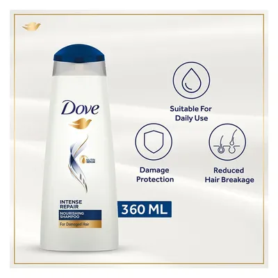 DOVE INTENSE REPAIR SHAMPOO 360ML from Al Mustafa Mini Mart & Pharmacy - Sellvixa Cloud