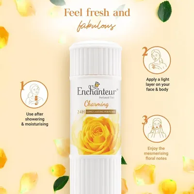 ENCHANTEUR CHARMING PERFUMED TALC from Al Mustafa Mini Mart & Pharmacy - Sellvixa Cloud