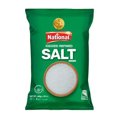 NATIONAL IODIZED REFINED SALT 800G from Al Mustafa Mini Mart & Pharmacy - Sellvixa Cloud