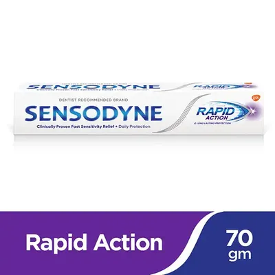 SENSODYNE RAPID ACTION DENTAL CREAM 70g from Al Mustafa Mini Mart & Pharmacy - Sellvixa Cloud