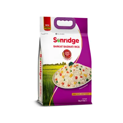 SUNRIDGE BARKAT BASMATI RICE 5KG from Al Mustafa Mini Mart & Pharmacy - Sellvixa Cloud
