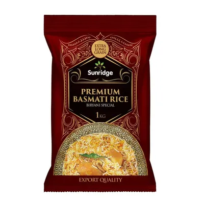SUNRIDGE PREMIUM BASMATI RICE 1KG from Al Mustafa Mini Mart & Pharmacy - Sellvixa Cloud
