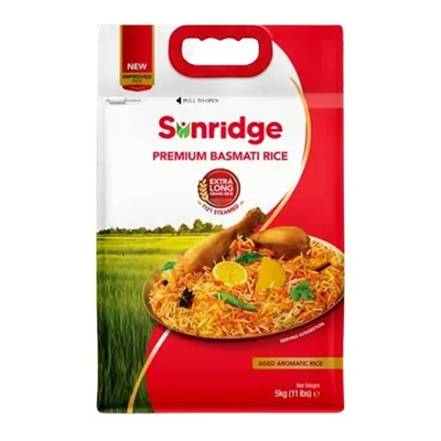 SUNRIDGE PREMIUM BASMATI RICE 5KG from Al Mustafa Mini Mart & Pharmacy - Sellvixa Cloud