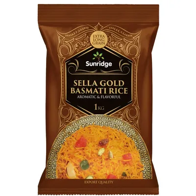 SUNRIDGE SELLA GOLD BASMATI RICE 1KG from Al Mustafa Mini Mart & Pharmacy - Sellvixa Cloud
